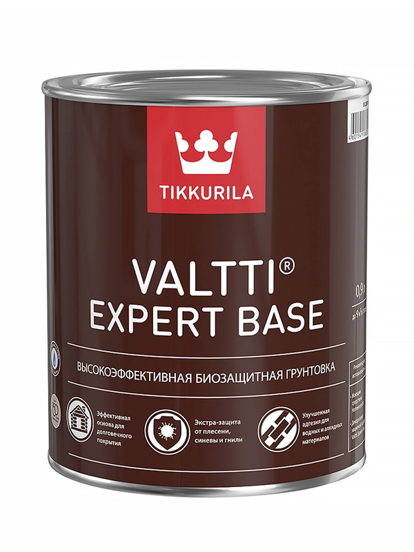 Грунт-антисептик Valtti Expert Base (Валтти Эксперт База) TIKKURILA 0,9л бесцветный