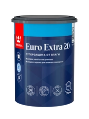 Краска Euro Extra-20 (Евро-20) TIKKURILA 0,9л белый (база А)