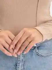 Золотой кольцо с сердечком, гравировка Best Friends, парные кольца, подарок для подруги на НГ