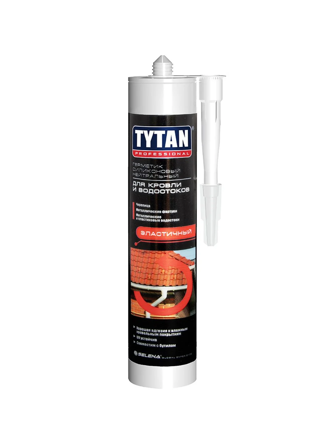 Нейтральный силиконовый герметик для кровли Tytan Professional, 310 мл, белый