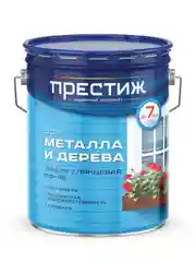 Эмаль ПФ-115 для металла и дерева Престиж, алкидная, глянцевая, 0,9 кг, красная