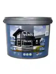Краска для деревянных фасадов Veres Facade, акриловая, матовая, 9 л, слоновая кость