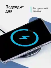 Прозрачный чехол для Samsung Galaxy A54 противоударный силиконовый ROSCO карман для карт защита углов