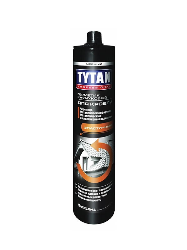 Каучуковый герметик для кровли Tytan Professional, 310 мл, коричневый