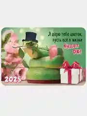 Бирюзовый карманный календарь 2025 год. 25 видов