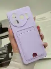 Сиреневый чехол для Tecno Camon 30 Pro 5G, с карманом для карты, цветная накладка