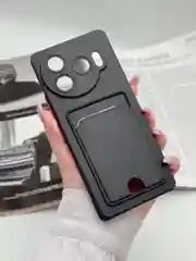 Черный чехол для Tecno Camon 30 Pro 5G, с карманом для карты, цветная накладка