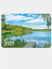 Коричневый карманный календарь 2025 год. 25 видов