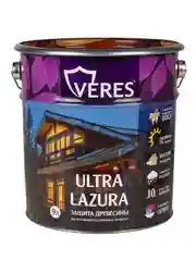 Декоративная пропитка для дерева Veres Classic Lazura №9, матовая, 2,7 л, палисандр