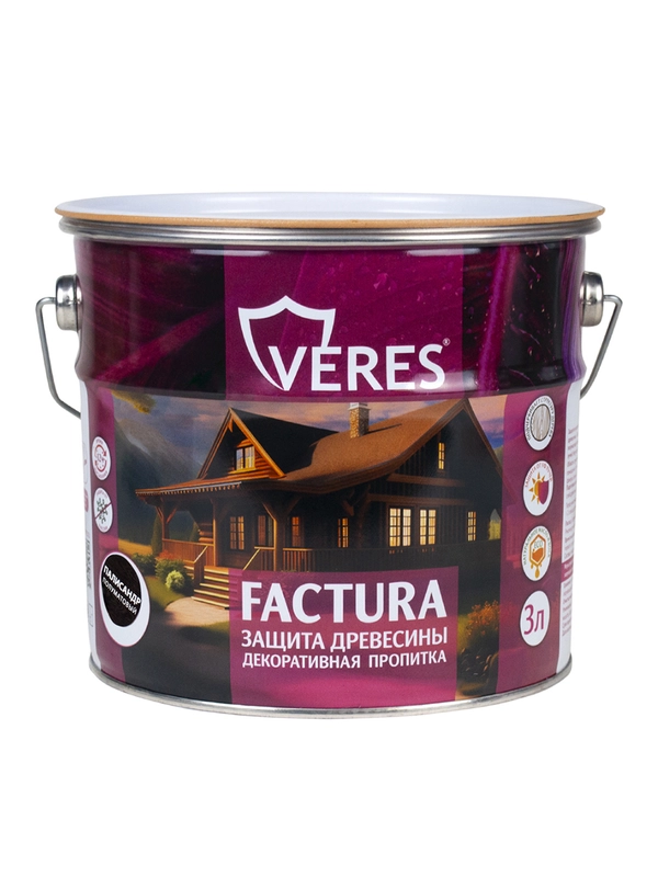 Декоративная пропитка для дерева Veres Ultra Lazura №19, глянцевая, 0,9 л, дуб