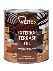 Масло для дерева Veres Exterior Terrase Oil, 3 л, бесцветное