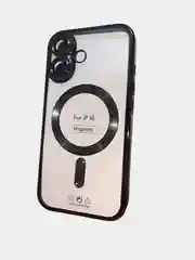 Чехол magsafe магнитный прозрачный для беспроводной зарядки на iPhone 16, 16pro, 16promax