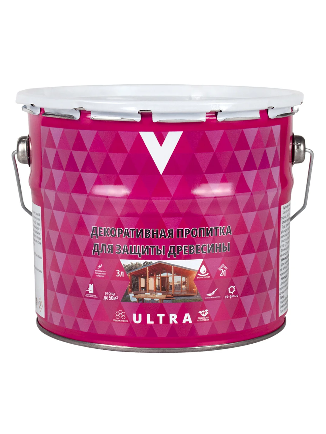 Декоративная пропитка для дерева V Classic, матовая, 3 л, дуб