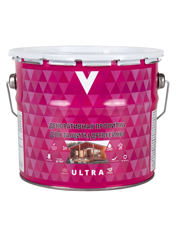 Декоративная пропитка для дерева V Classic, матовая, 3 л, дуб