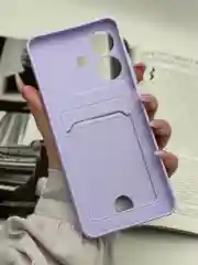 Сиреневый чехол для Realme Note 60, с карманом для карты, реалми нот 60