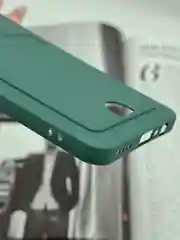 Тёмно-зелёный чехол для Realme Note 60, с карманом для карты, реалми нот 60