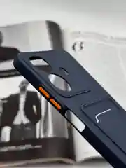 Темно-синий чехол для Realme Note 60, с карманом для карты, реалми нот 60