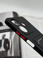 Черный чехол для Realme Note 60, с карманом для карты, реалми нот 60