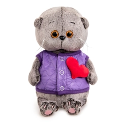 BB-123 Басик BABY в дутом жилете с сердечком
