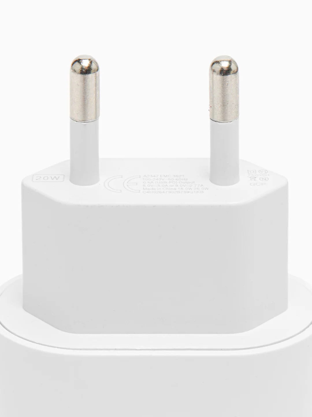 Белый зарядное устройство для iPhone, с кабелем Type-C-Lightning, 20W