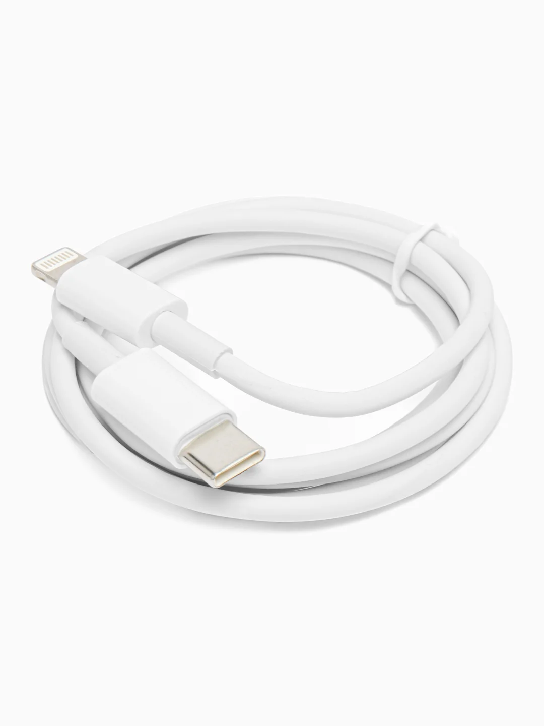 Белый зарядное устройство для iPhone, с кабелем Type-C-Lightning, 20W