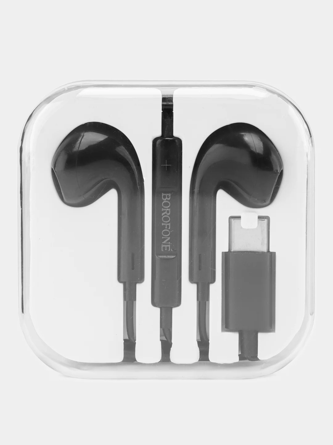 Черный наушники с микрофоном Borofone BM30 Max (3.5mm/Type-C/Lightning)