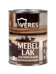 Лак мебельный Veres, быстросохнущий, акриловый, полуглянцевый, 0,9 л