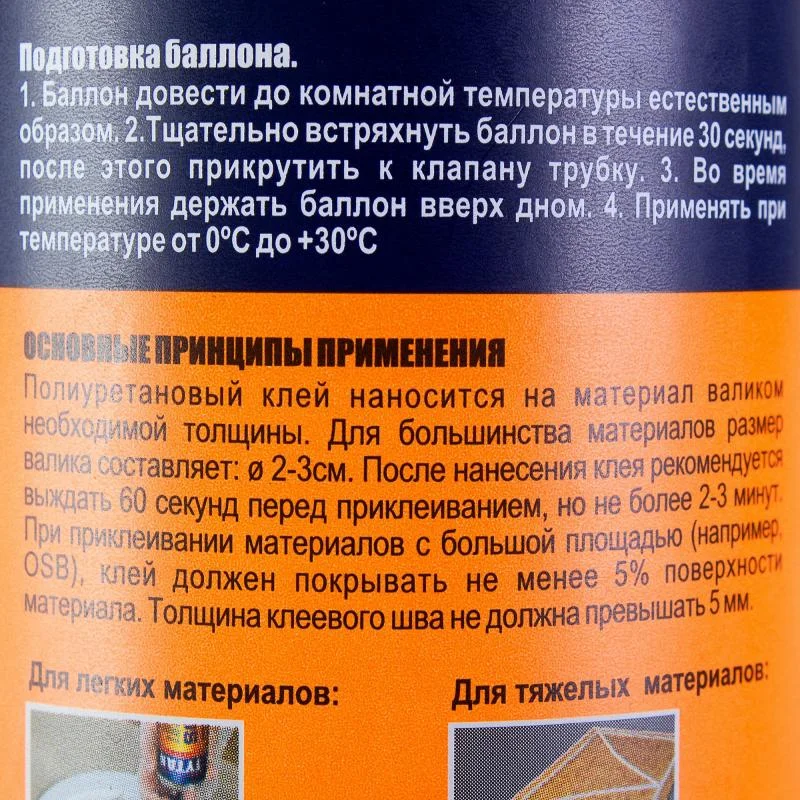 60 СЕКУНД Быстрый Пено-клей GUN 750 мл, TYTAN Professional