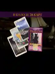 Таро Языческих кошек Tarot of Pagan Cats, 6х10,3 см