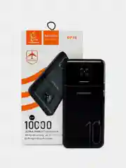 Черный power Bank  10000 мАч, Внешний аккумулятор с показателем заряда, 2 USB разъема для зарядки