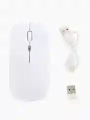 Белый мышь беспроводная 2.4ghz, Bluetooth с RGB подсветкой со встроенным аккумулятором