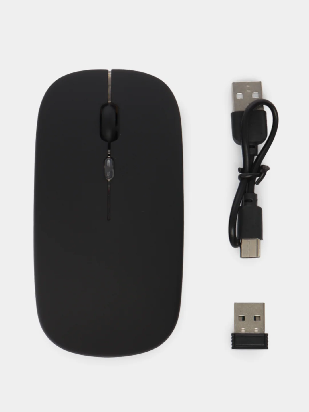 Черный мышь беспроводная 2.4ghz, Bluetooth с RGB подсветкой со встроенным аккумулятором