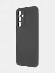 Черный чехол для Samsung Galaxy A54 матовый BROSCORP силиконовый тонкий с бортиком- защитой камер