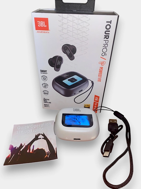 Беспроводные наушники JBL Tour Pro 5 by HARMAN, с дисплеем