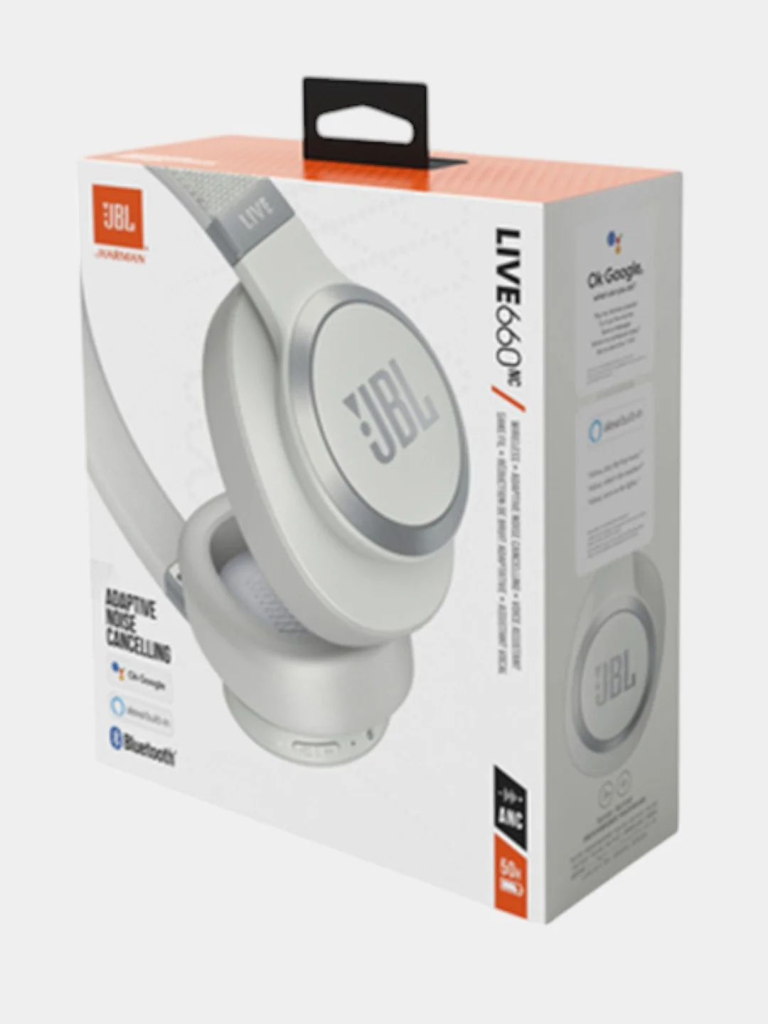 Белый беспроводные / проводные наушники JBL LIVE 660NC