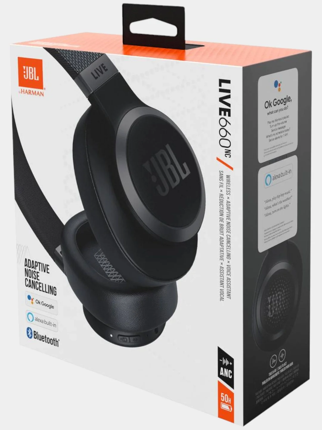 Черный беспроводные / проводные наушники JBL LIVE 660NC