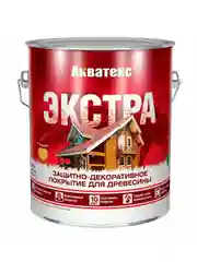 Защитно-декоративное покрытие для дерева Акватекс 2 в 1, полуматовое, 9 л, груша