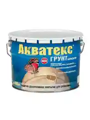 Защитно-декоративное покрытие для дерева Акватекс Экстра, полуглянцевое, 9 л, белое