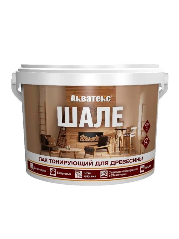 Защитно-декоративное покрытие для дерева Акватекс Экстра, полуглянцевое, 9 л, калужница