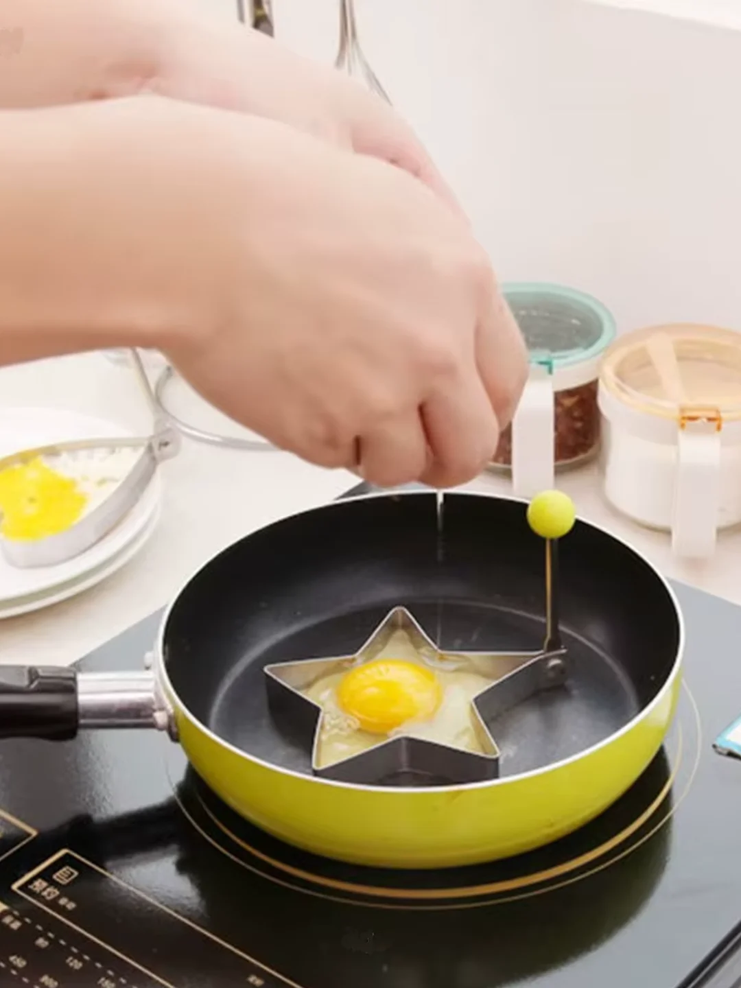 Серебряный форма для жарки приготовления яичницы