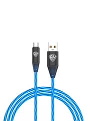 Кабель для зарядки светящийсяMicro USB, 1 м, 2.4А, Быстрая зарядка, LED подсветка