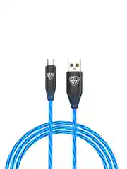Кабель для зарядки светящийсяMicro USB, 1 м, 2.4А, Быстрая зарядка, LED подсветка