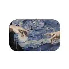 Разноцветный портсигар металлический, металлическая коробочка, портсигар для хранения рассыпного табака