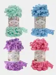 Пряжа Alize Puffy, 5 штук, петельки большие