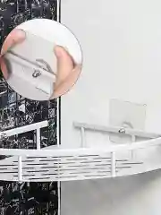 Крючок самоклеящийся прозрачный настенный, винт, крепеж, уголок для полок, картин