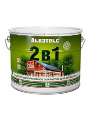Защитно-декоративное покрытие для дерева Акватекс 2 в 1, полуматовое, 0,8 л, сосна