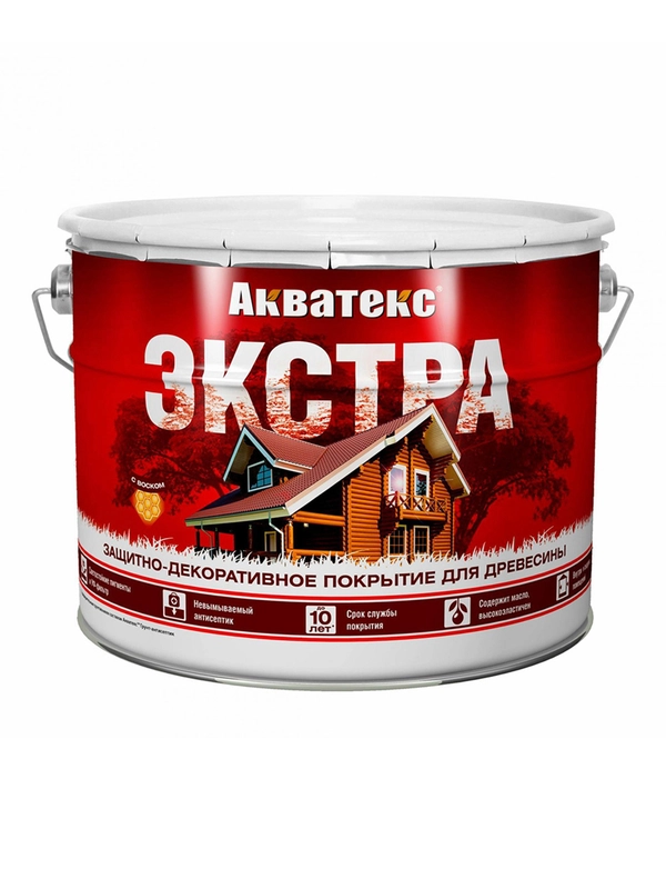 Защитно-декоративное покрытие для дерева Акватекс Экстра, полуглянцевое, 0,8 л, бесцветное
