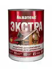 Защитно-декоративное покрытие для дерева Акватекс 2 в 1, полуматовое, 2,7 л, тик