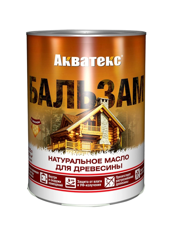 Защитно-декоративное покрытие для дерева Акватекс Экстра, полуглянцевое, 2,7 л, белое