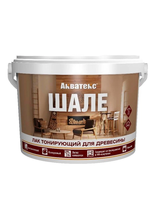 Защитно-декоративное покрытие для дерева Акватекс Экстра, полуглянцевое, 9 л, груша